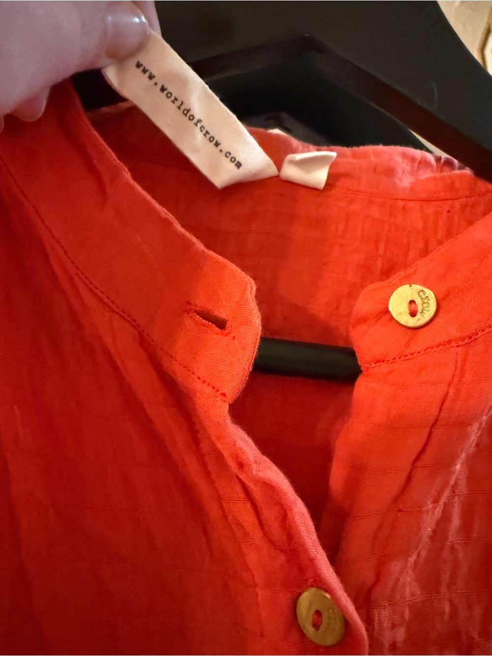 World of Crow The Scarlet Frill Top XL - Picture 6 of 11